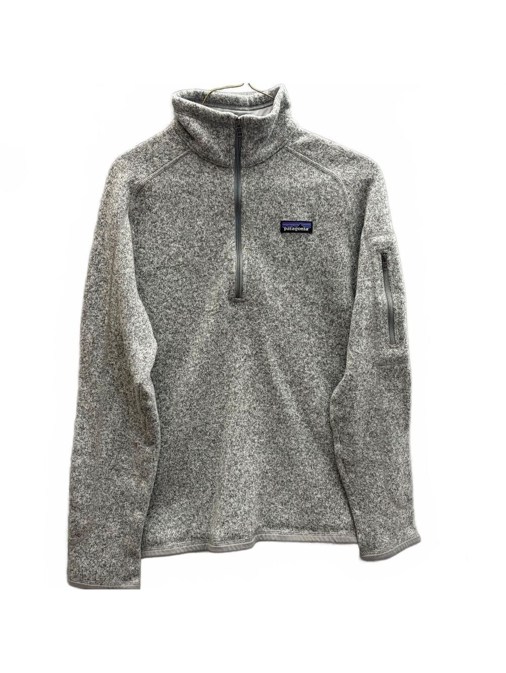 Patagonia Gender Inclusive Heather Gray Fleece Pullover Half-Zip Sweater Large